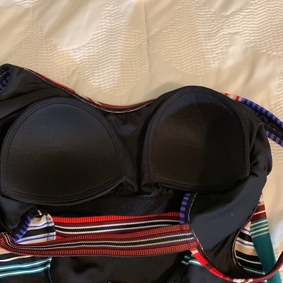 Coastal Blue Striped One-Piece Swimsuit, S - Picture 5 of 9